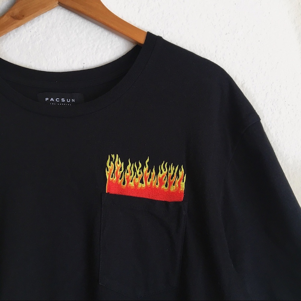 Flame pocket tee from PacSun